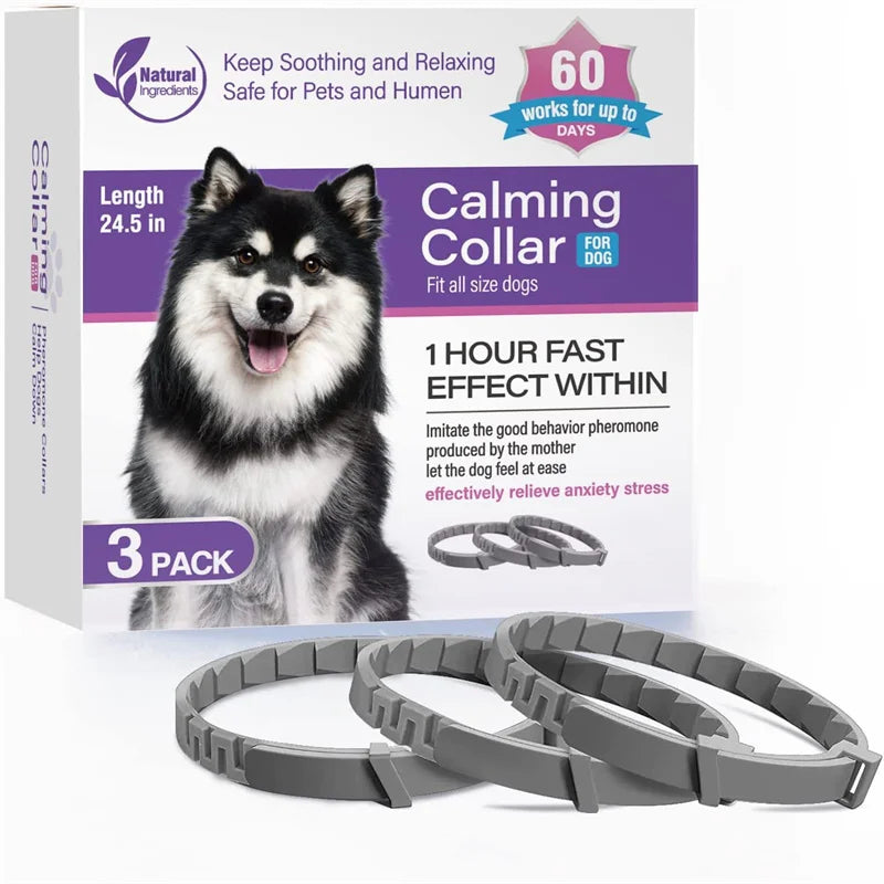 New 38/62CM Pet Calming Collar Cat and Dog Relieve Anxiety Protection Retractable Collars for Puppy Kitten Large Dogs Accessorie