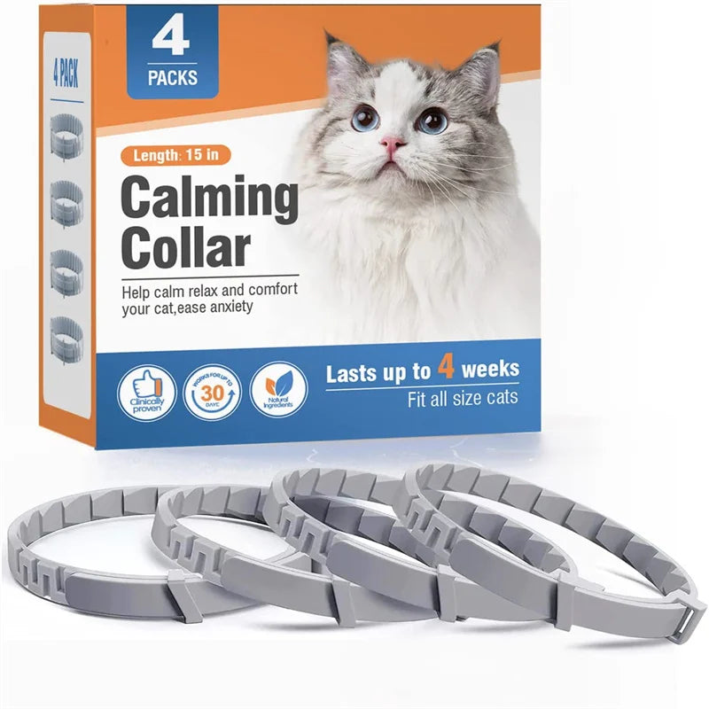 New 38/62CM Pet Calming Collar Cat and Dog Relieve Anxiety Protection Retractable Collars for Puppy Kitten Large Dogs Accessorie