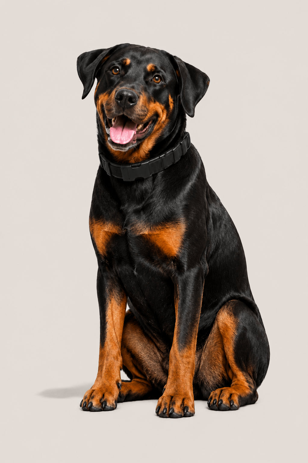 Dog showing signs of anxiety